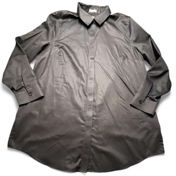 Chico's Tops - Chico's Wrinkle Resistant Black Button Top/Tunic, 2
